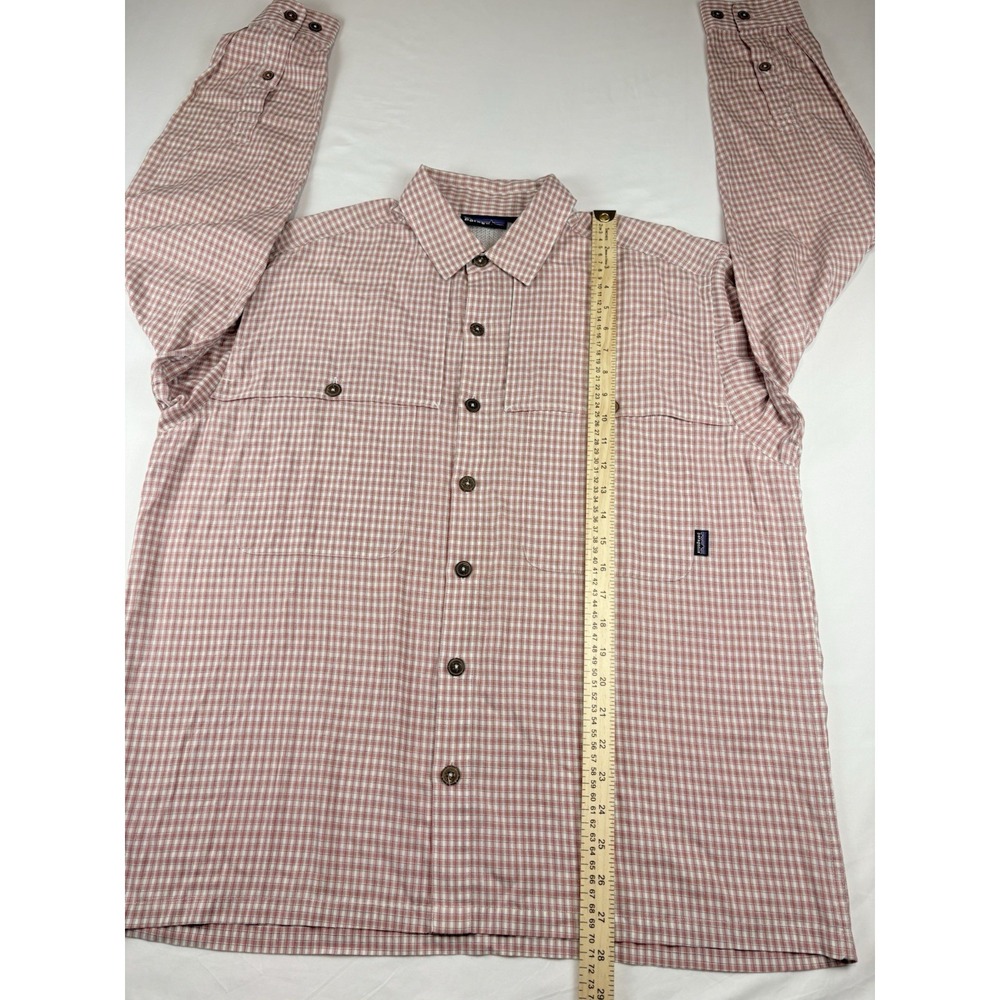 Patagonia Plaid Long Sleeve Shirt Fishing Outdoor Men's Size Medium - Picture 7 of 12